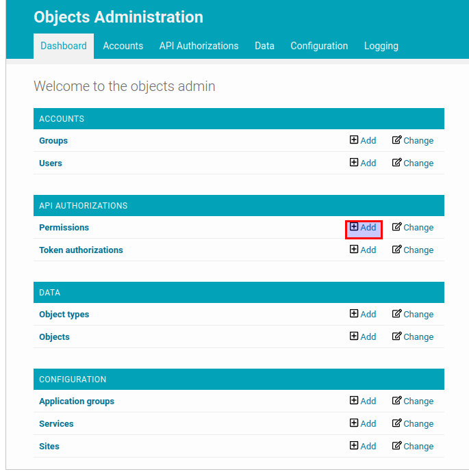 Authorization — Objects and Objecttypes API 2.4.3 documentation